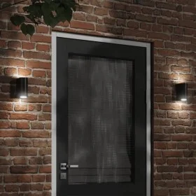 Lámparas de pared de exterior 2 uds aluminio fundido negro de , Iluminación de exterior - Ref: Foro24-4006315, Precio: 30,89 ...