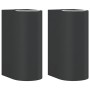 Lámparas de pared de exterior 2 uds aluminio fundido negro de , Iluminación de exterior - Ref: Foro24-4006315, Precio: 30,31 ...