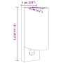 Lámparas de pared de exterior con sensor 2 uds aluminio negro de , Iluminación de exterior - Ref: Foro24-4006317, Precio: 46,...