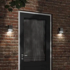 Apliques de exterior 2 unidades acero inoxidable negro by , Outdoor lighting - Ref: Foro24-4006334, Price: 31,23 €, Discount: %
