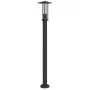 Lámpara de suelo de exterior acero inoxidable negro 100 cm de , Iluminación de exterior - Ref: Foro24-4006355, Precio: 47,40 ...