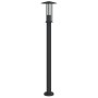 Lámpara de suelo de exterior acero inoxidable negro 100 cm de , Iluminación de exterior - Ref: Foro24-4006355, Precio: 48,11 ...