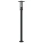 Lámpara de suelo de exterior acero inoxidable negro 100 cm de , Iluminación de exterior - Ref: Foro24-4006355, Precio: 47,40 ...