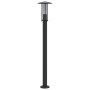 Lámpara de suelo de exterior acero inoxidable negro 100 cm de , Iluminación de exterior - Ref: Foro24-4006355, Precio: 48,11 ...