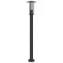 Lámpara de suelo de exterior acero inoxidable negro 100 cm de , Iluminación de exterior - Ref: Foro24-4006355, Precio: 47,40 ...