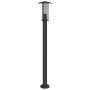 Lámpara de suelo de exterior acero inoxidable negro 100 cm de , Iluminación de exterior - Ref: Foro24-4006355, Precio: 48,11 ...