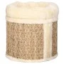 Casita para gatos de lujo con cojín hierba marina 33 cm de vidaXL, Mobiliario para gatos - Ref: Foro24-170968, Precio: 47,63 ...