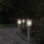 Lámpara de suelo de exterior acero inoxidable plateado 60 cm de , Iluminación de exterior - Ref: Foro24-4006357, Precio: 40,0...