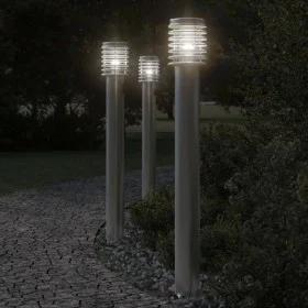 Lámparas de suelo de exterior 3 uds acero inoxidable 110 cm de , Iluminación de exterior - Ref: Foro24-4006360, Precio: 153,6...