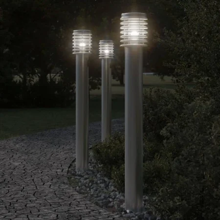 Lámparas de suelo de exterior 3 uds acero inoxidable 110 cm de , Iluminación de exterior - Ref: Foro24-4006360, Precio: 153,6...