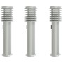 Lámparas de suelo exterior con enchufe 3 uds acero inox 60 cm de , Iluminación de exterior - Ref: Foro24-4006374, Precio: 112...
