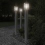Lámparas de suelo exterior con enchufe 3 uds acero inox 110 cm de , Iluminación de exterior - Ref: Foro24-4006376, Precio: 14...