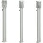 Lámparas de suelo exterior con enchufe 3 uds acero inox 110 cm de , Iluminación de exterior - Ref: Foro24-4006376, Precio: 14...