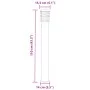 Lámparas de suelo exterior con enchufe 3 uds acero inox 110 cm by , Outdoor lighting - Ref: Foro24-4006376, Price: 139,05 €, ...