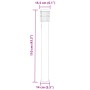 Lámparas de suelo exterior con enchufe 3 uds acero inox 110 cm de , Iluminación de exterior - Ref: Foro24-4006376, Precio: 14...
