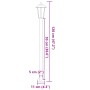 Lámpara de suelo de exterior acero inoxidable plateado 120 cm de , Iluminación de exterior - Ref: Foro24-4006383, Precio: 48,...