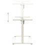 Estructura de escritorio motorizada altura ajustable blanca de vidaXL, Cubículos y mesas de trabajo - Ref: Foro24-321714, Pre...
