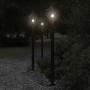 Farolas de exterior 3 unidades acero inoxidable negro 120 cm de , Iluminación de exterior - Ref: Foro24-4006388, Precio: 132,...
