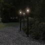 Farolas de exterior 3 unidades acero inoxidable negro 120 cm de , Iluminación de exterior - Ref: Foro24-4006388, Precio: 132,...