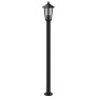 Farolas de exterior 3 unidades acero inoxidable negro 120 cm de , Iluminación de exterior - Ref: Foro24-4006388, Precio: 132,...