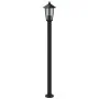 Farolas de exterior 3 unidades acero inoxidable negro 120 cm de , Iluminación de exterior - Ref: Foro24-4006388, Precio: 130,...