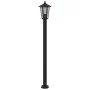 Farolas de exterior 3 unidades acero inoxidable negro 120 cm de , Iluminación de exterior - Ref: Foro24-4006388, Precio: 130,...