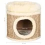 Casita para gatos de lujo con cojín hierba marina 33 cm de vidaXL, Mobiliario para gatos - Ref: Foro24-170968, Precio: 47,63 ...