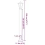 Farolas de exterior 3 unidades acero inoxidable negro 120 cm de , Iluminación de exterior - Ref: Foro24-4006388, Precio: 130,...