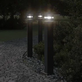 Lámpara de suelo de exterior aluminio negro 80 cm de , Iluminación de exterior - Ref: Foro24-4006395, Precio: 52,39 €, Descue...