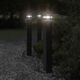 Lámpara de suelo de exterior aluminio negro 80 cm de , Iluminación de exterior - Ref: Foro24-4006395, Precio: 51,24 €, Descue...