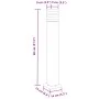 Lámpara de suelo de exterior aluminio negro 80 cm de , Iluminación de exterior - Ref: Foro24-4006395, Precio: 52,39 €, Descue...