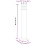 Lámpara de suelo de exterior aluminio negro 80 cm de , Iluminación de exterior - Ref: Foro24-4006395, Precio: 51,24 €, Descue...