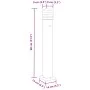 Lámpara de suelo de exterior con enchufe aluminio negro 80 cm de , Iluminación de exterior - Ref: Foro24-4006407, Precio: 57,...