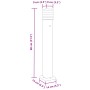 Lámpara de suelo de exterior con enchufe aluminio negro 80 cm de , Iluminación de exterior - Ref: Foro24-4006407, Precio: 61,...