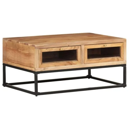 Mesa de centro de madera maciza de acacia 90x60x40 cm de vidaXL, Mesas de centro - Ref: Foro24-323506, Precio: 153,36 €, Desc...