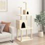 Rascador para gatos con postes de sisal color crema 167 cm de , Mobiliario para gatos - Ref: Foro24-172067, Precio: 51,21 €, ...