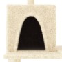 Rascador para gatos con postes de sisal color crema 167 cm de , Mobiliario para gatos - Ref: Foro24-172067, Precio: 51,21 €, ...