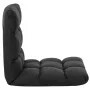 Folding black microfiber floor lounger by , Daybeds - Ref: Foro24-325256, Price: 71,41 €, Discount: %
