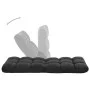 Folding black microfiber floor lounger by , Daybeds - Ref: Foro24-325256, Price: 71,41 €, Discount: %