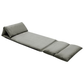 Tumbona de suelo plegable microfibra gris oscuro de , Divanes - Ref: Foro24-325261, Precio: 126,25 €, Descuento: %