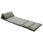 Tumbona de suelo plegable microfibra gris oscuro de , Divanes - Ref: Foro24-325261, Precio: 125,20 €, Descuento: %