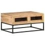 Mesa de centro de madera maciza de acacia 90x60x40 cm de vidaXL, Mesas de centro - Ref: Foro24-323506, Precio: 153,36 €, Desc...
