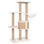 Árbol para gatos con poste rascador 126 cm hierba marina de vidaXL, Mobiliario para gatos - Ref: Foro24-170980, Precio: 130,8...