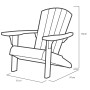 Keter Silla Adirondack Troy gris de , Sillas de jardín - Ref: Foro24-441309, Precio: 134,23 €, Descuento: %