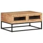 Mesa de centro de madera maciza de acacia 90x60x40 cm de vidaXL, Mesas de centro - Ref: Foro24-323506, Precio: 153,36 €, Desc...