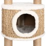 Árbol para gatos con poste rascador 126 cm hierba marina de vidaXL, Mobiliario para gatos - Ref: Foro24-170980, Precio: 130,8...