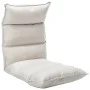 Tumbona de suelo plegable de tela crema de , Sillas de suelo - Ref: Foro24-325237, Precio: 122,52 €, Descuento: %