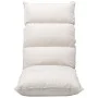 Tumbona de suelo plegable de tela crema de , Sillas de suelo - Ref: Foro24-325237, Precio: 122,52 €, Descuento: %