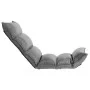 Folding light gray fabric floor lounger by , Floor chairs - Ref: Foro24-325235, Price: 107,70 €, Discount: %