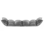 Folding light gray fabric floor lounger by , Floor chairs - Ref: Foro24-325235, Price: 107,70 €, Discount: %